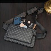 men's pu leather chest bag, view 8 - MRSLM