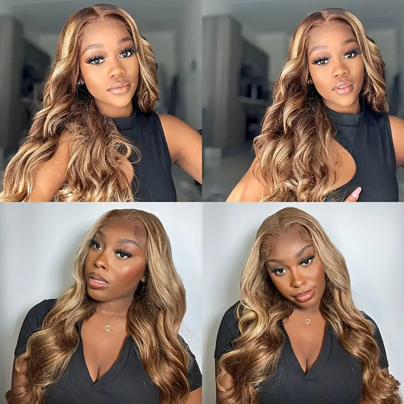 women's long curly full-head front lace wig, view 4 - MRSLM