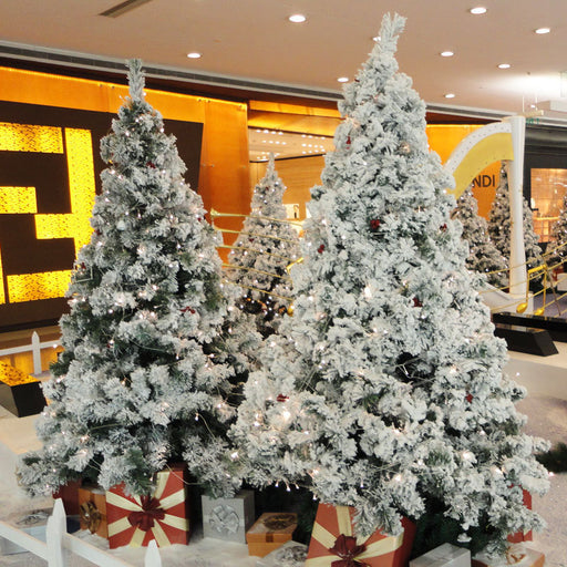 flocked artificial Christmas tree - MRSLM