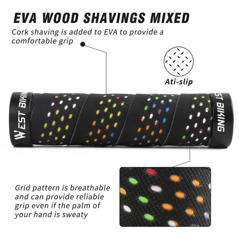 non-slip bicycle handlebar grips, view 4 - MRSLM