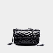small square leather crossbody bag, view 6 - MRSLM