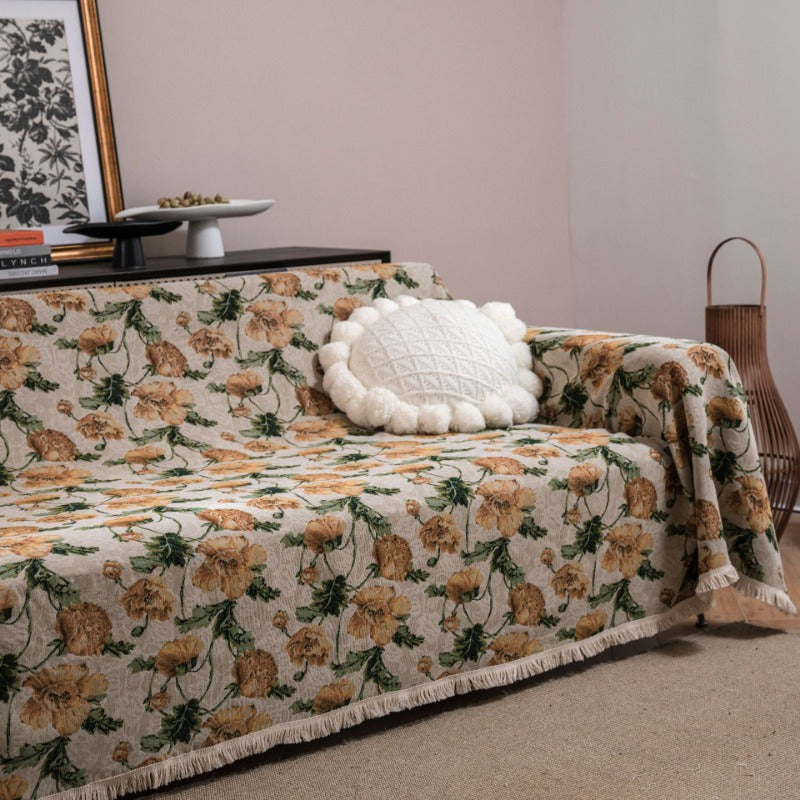 retro jacquard sofa cover, view 4 - MRSLM