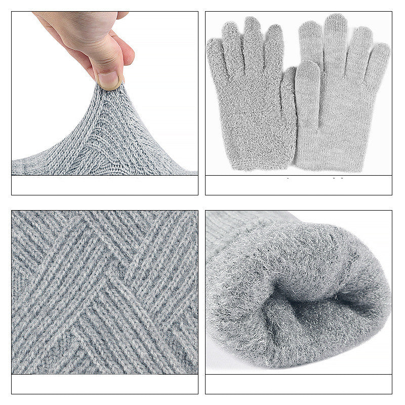 wool touch screen gloves, view 8 - MRSLM