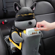 cute 2-in-1 car armrest tissue holder and trash bin, view 6 - MRSLM