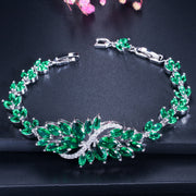 women's flower zircon bracelet, view 6 - MRSLM