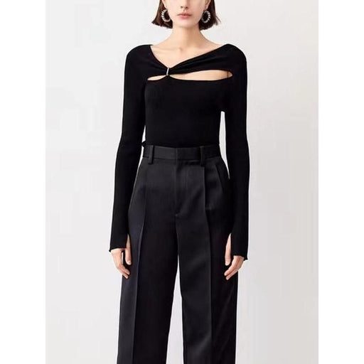 knitted pullover with sequin details, view 2 - MRSLM