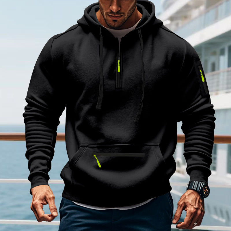 Casual Men's Sports Cargo Coat Regular Sleeve