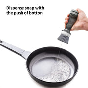 Dish brush with soap dispenser, view 4 - MRSLM