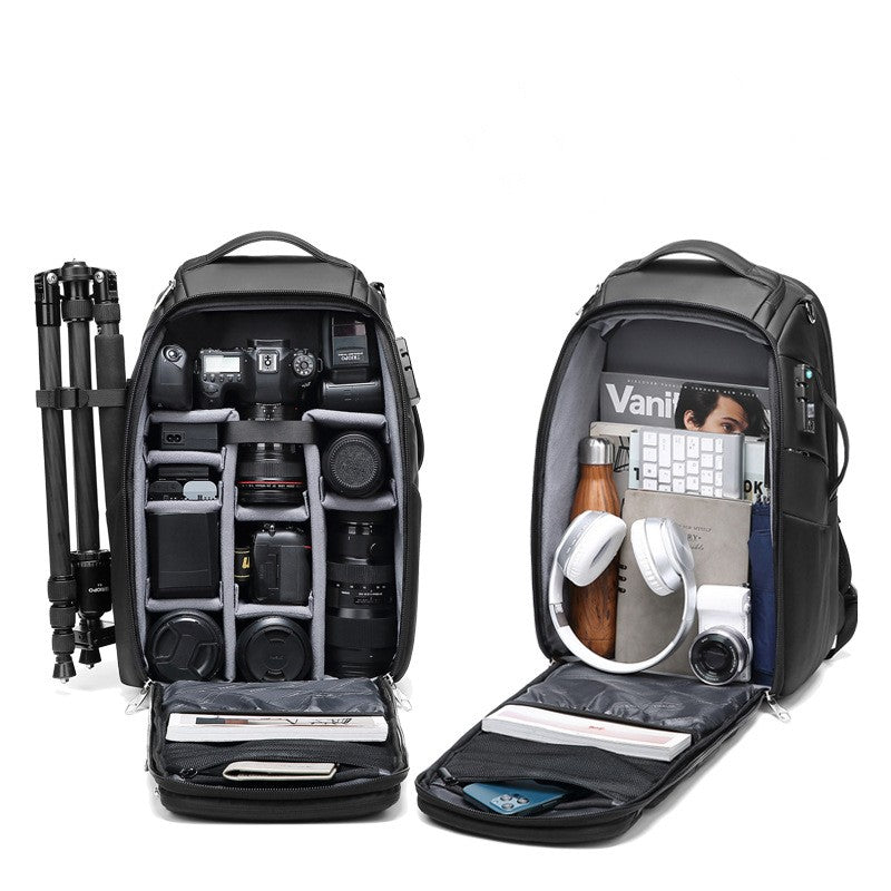 Waterproof drone lens computer camera bag, view 3 - MRSLM