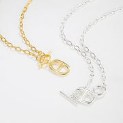 S925 silver pig nose necklace - MRSLM