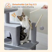 7-level cat tree tower, view 7 - MRSLM