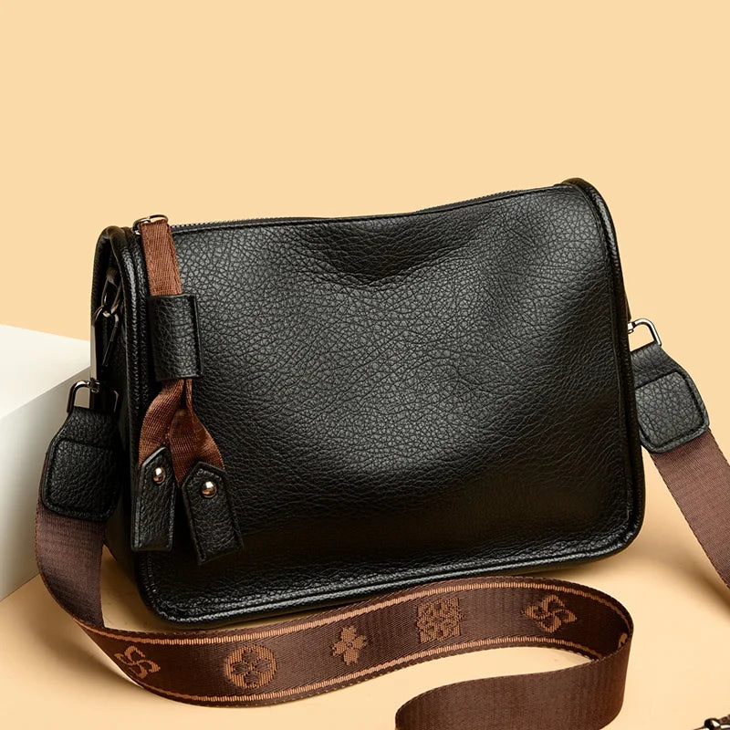 cowhide leather tote bag, view 7 - MRSLM