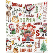 Christmas digital-print throw blanket, view 12 - MRSLM