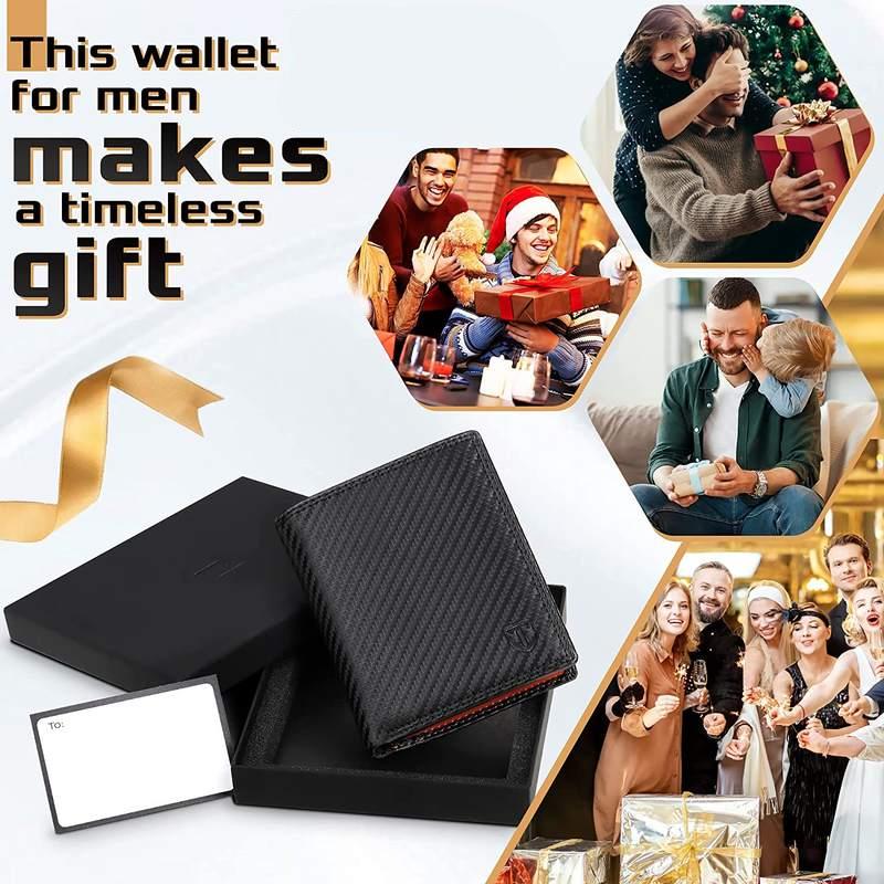carbon fiber men's slim wallet with RFID, view 6 - MRSLM