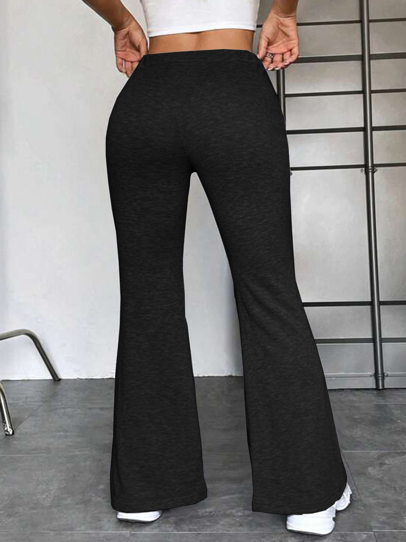Stitching Yoga Exercise Pants Outdoor Casual Flared Pants