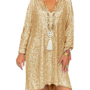 sequined long dress, view 5 - MRSLM