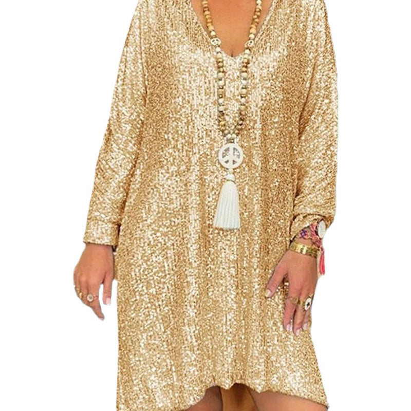 sequined long dress, view 5 - MRSLM