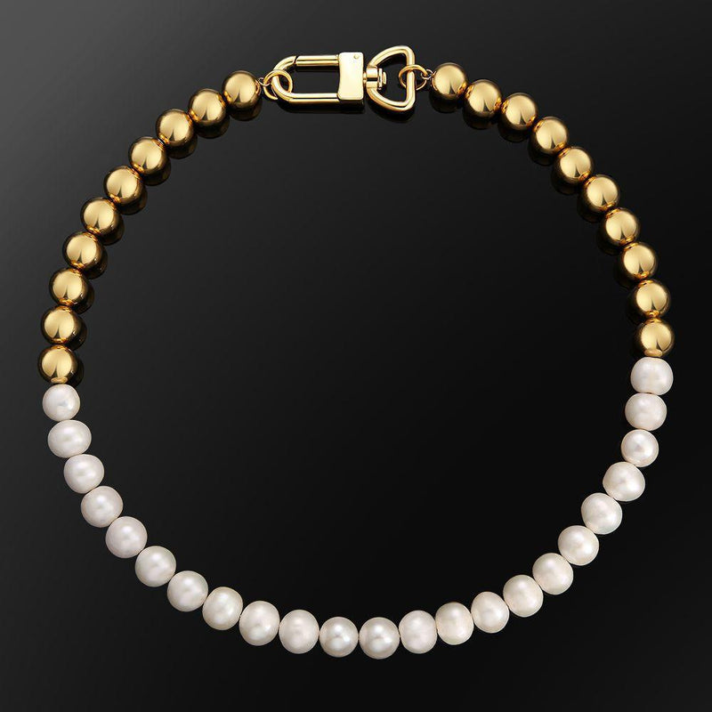 natural freshwater pearl necklace, view 2 - MRSLM