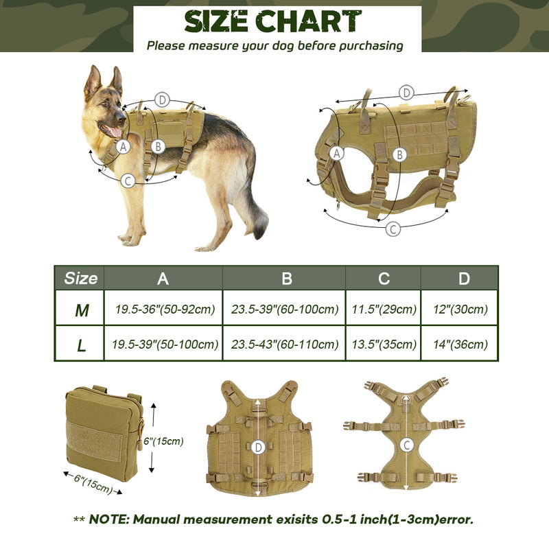 adjustable dog tactical harness vest, view 7 - MRSLM