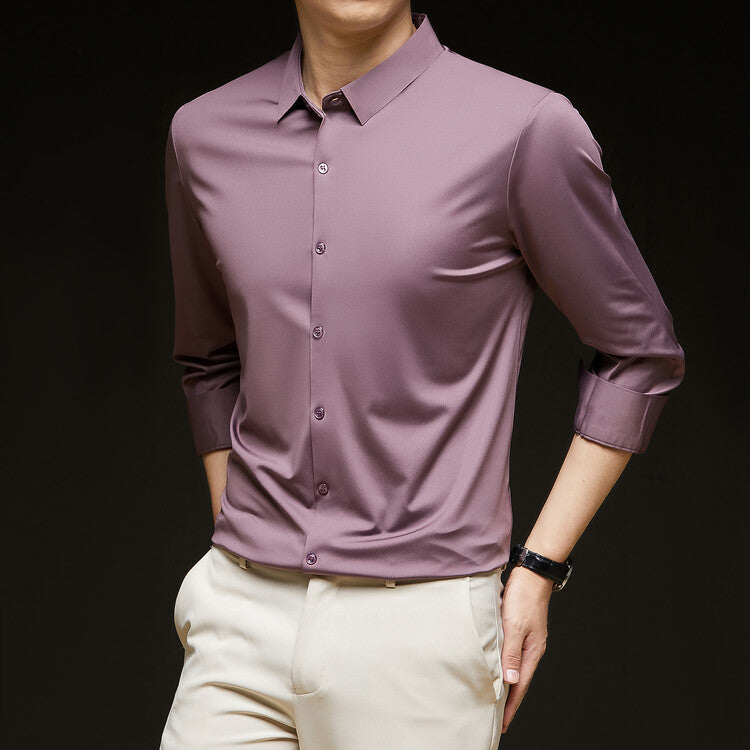 Business slim fit casual shirt, view 11 - MRSLM