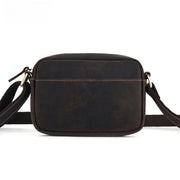 men's retro leather shoulder bag, view 5 - MRSLM