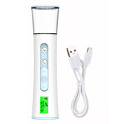 portable nano mist facial steamer with skin tester, view 3 - MRSLM