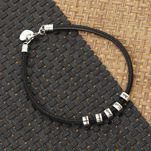 beaded stainless steel heart couple bracelet - MRSLM