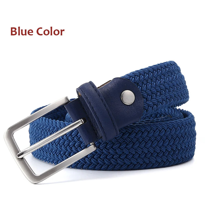 men's elastic braided stretch belt, view 30 - MRSLM