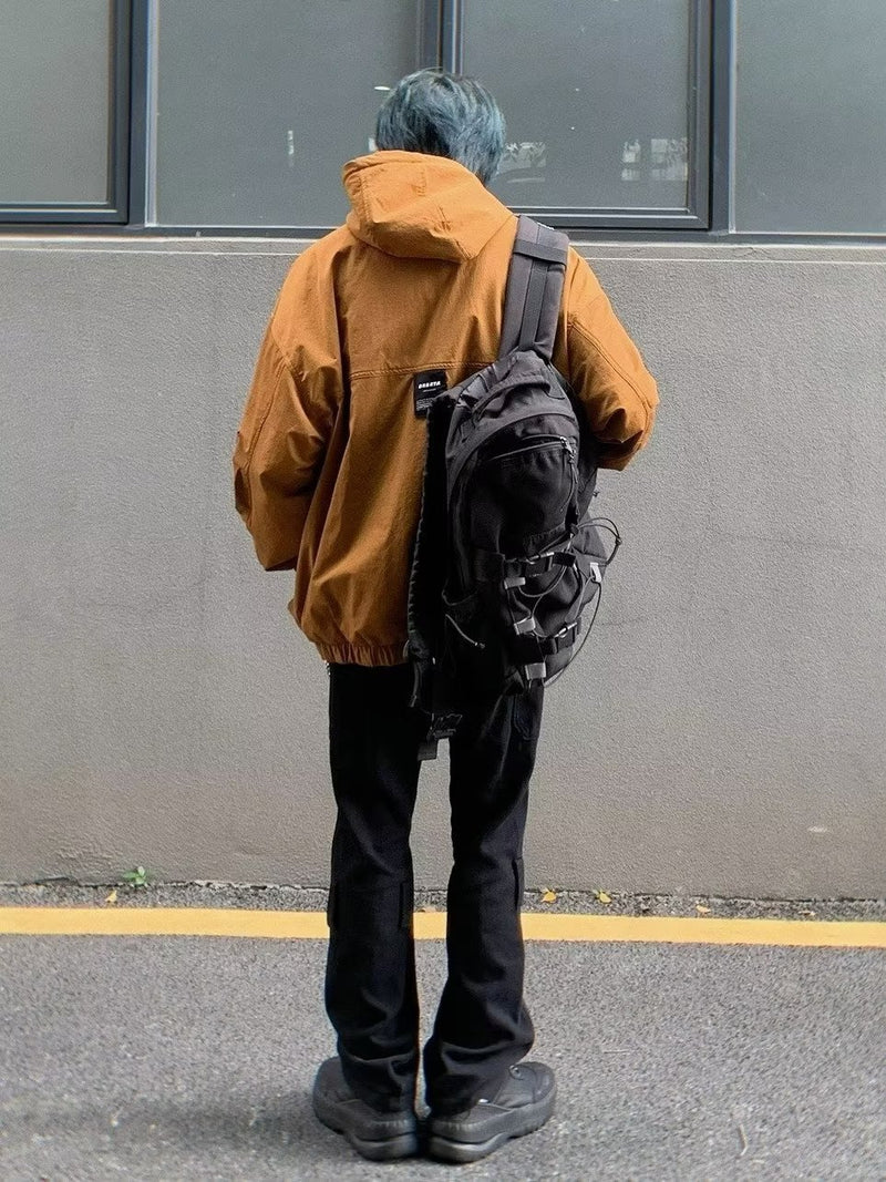hooded half-zip windbreaker jacket, view 9 - MRSLM