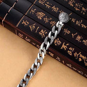 men's rotatable mantra bracelet, view 4 - MRSLM