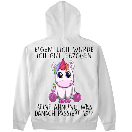 unisex white printed hoodie - MRSLM