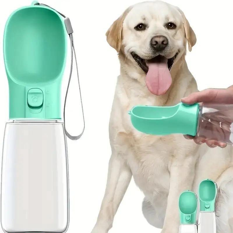 Portable dog water bottle with travel bowl - MRSLM