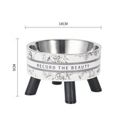stainless steel anti-slip pet bowl, view 3 - MRSLM