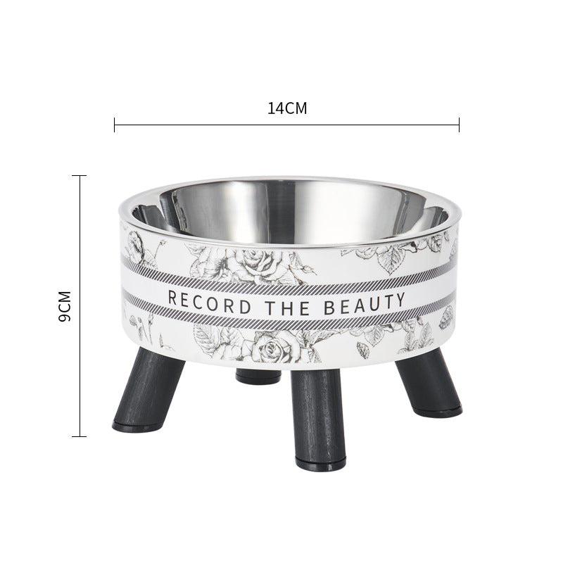 stainless steel anti-slip pet bowl, view 3 - MRSLM
