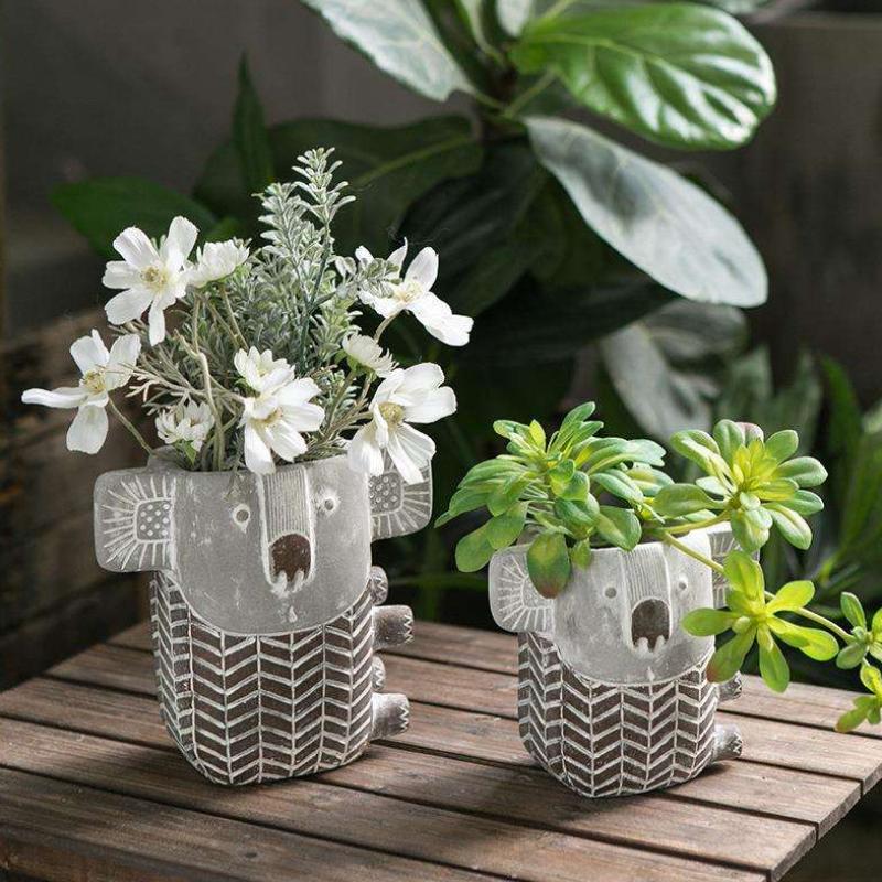 retro koala cement vase - MRSLM