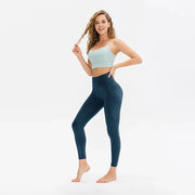 high-waist yoga leggings with pockets, view 9 - MRSLM
