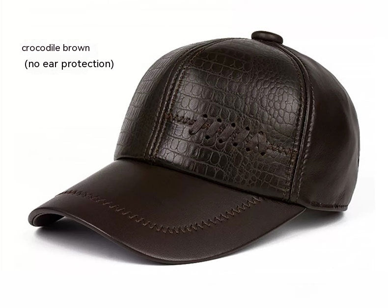 men's sheepskin leather hat, view 7 - MRSLM