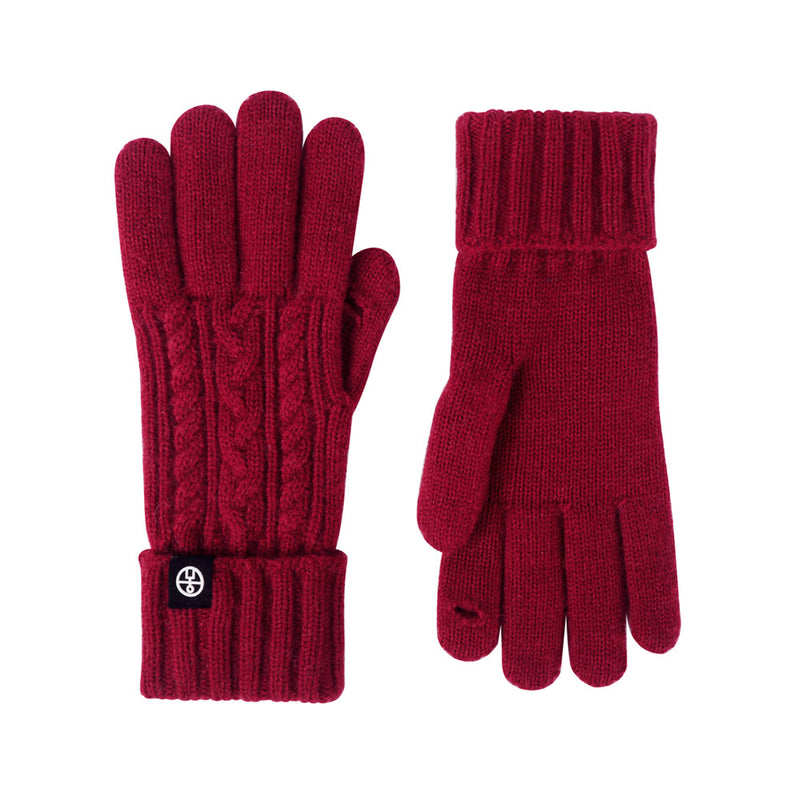 Touchscreen knit winter gloves, view 4 - MRSLM