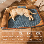 luxury pet sofa bed with pillow, view 2 - MRSLM