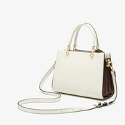 leather shoulder tote bag, view 9 - MRSLM