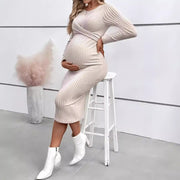 long sleeve maternity dress - MRSLM
