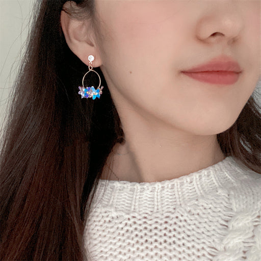 handmade blue fairy tale earrings - MRSLM