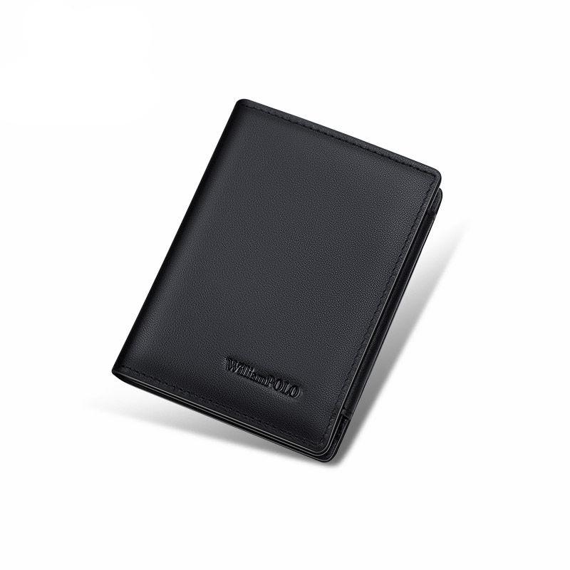 men's short leather wallet, view 2 - MRSLM