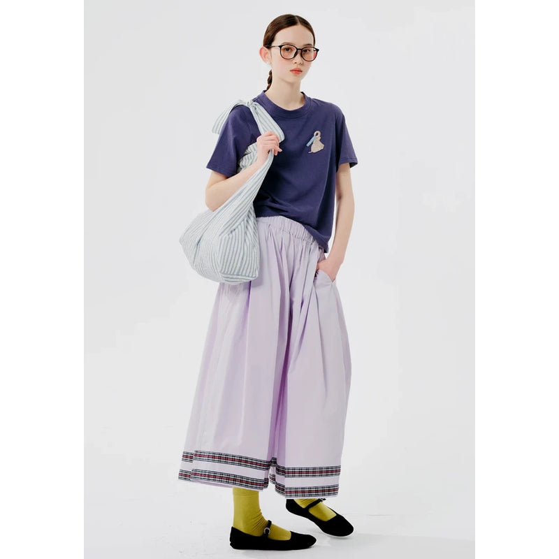cartoon elephant embroidered tee, view 5 - MRSLM