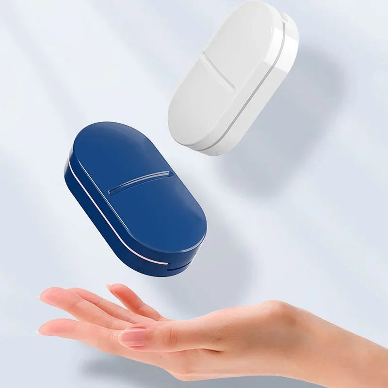 portable 2-in-1 pill cutter and storage box, view 6 - MRSLM