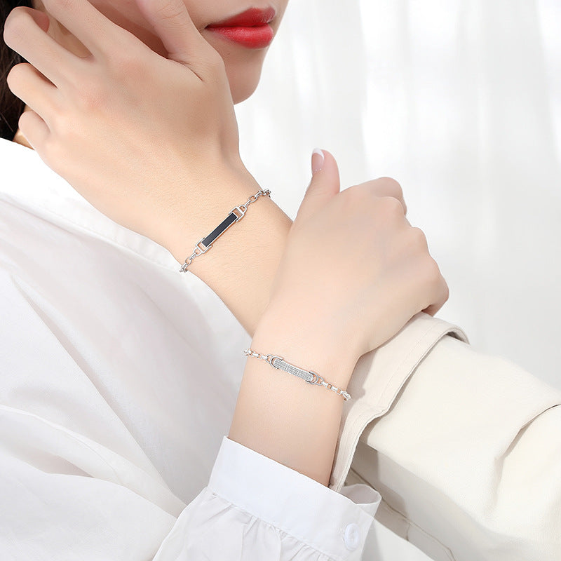 925 silver couple bracelets, view 4 - MRSLM