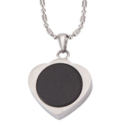 love shaped zirconia necklace, view 5 - MRSLM