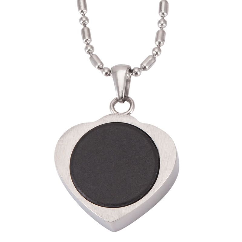 love shaped zirconia necklace, view 5 - MRSLM