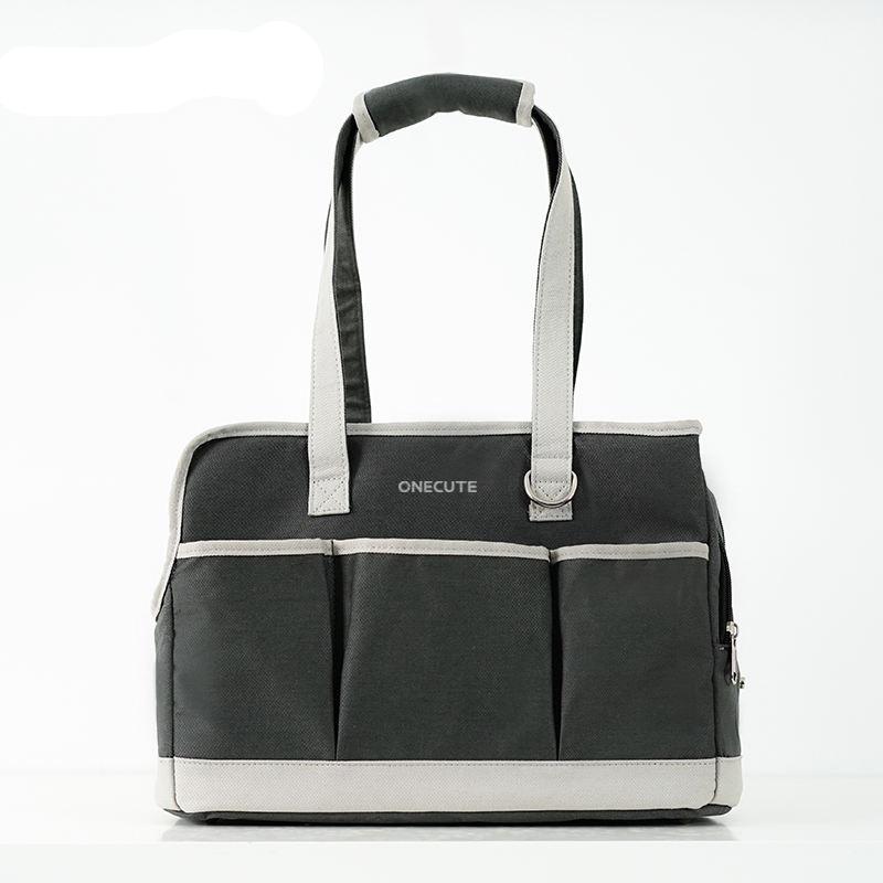canvas pet carrier shoulder bag, view 2 - MRSLM