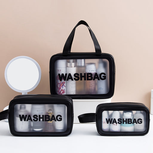 large capacity waterproof travel makeup bag, view 3 - MRSLM